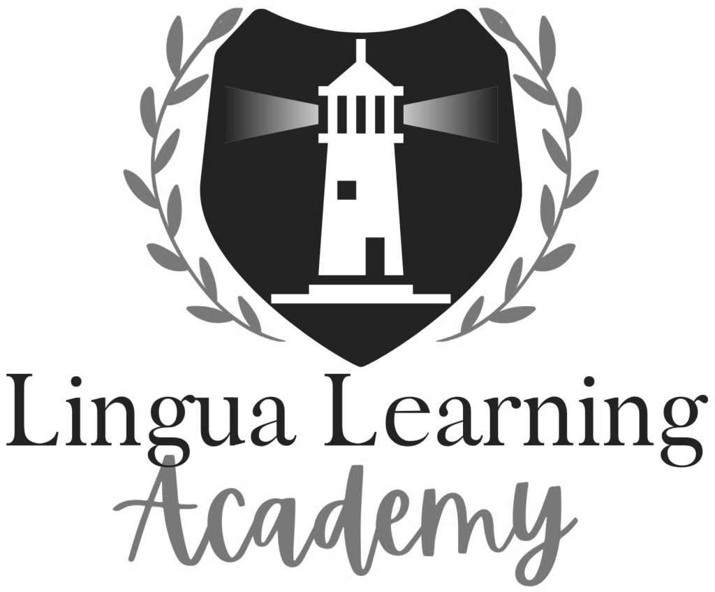 Lingua Learning Academy black and white logo | Media
